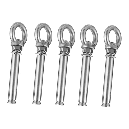 Amosfun 5pezzi Dado Ad Anello Di Sollevamento in Acciaio Inossidabile Del Dispositivo Di Sollevamento Ghiere Per Montaggio Facile Di Ganci Catene Moschettoni Per Appendere Decorazioni Vasi