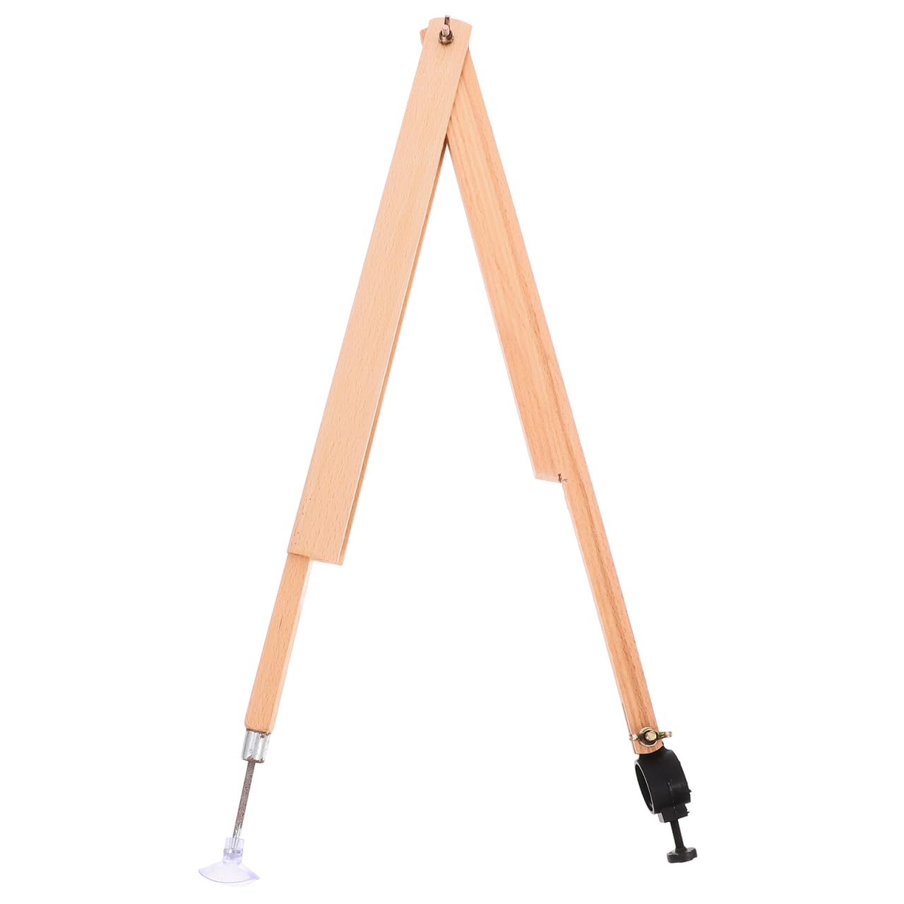 DOITOOL Compas Bois Grand Professionnel - Boussole de Dessin Enseignant - Tracé de Cercle Menuisier Charpentier - Porte-Craie et Marqueur Ventouse - Matériel Géométrie pour Tableau École Classe