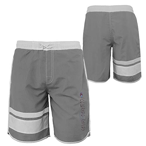 Outerstuff MLS Colorado Rapids Youth Boys 8-20 Swim Trunk, X-Large (18), Ice Grey