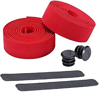 BBB Cycling Bike Handlebar Tape Road Bike Foam Grip Bike Tape Includes Handlebar Plugs RaceRibbon BHT-01