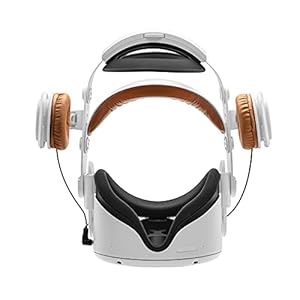 Ersatzarmband für Meta Quest 2/Oculus Quest 2 Elite Strap-Premium Deluxe Audio Strap-Verbessertes Audioerlebnis, Komfort und Komfort (Version 2022) Braun