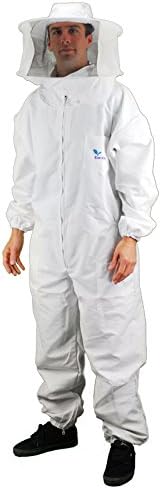 thebeeshop Beekeepers Bee Suit Removable Round Hat Veil - LARGE