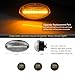 D-Lumina Sequential LED Side Marker Lights Turn Signal Blinker Lamp Assembly Clear Lens for 2002-2006 MINI Cooper R50 R52 R53 Front Fender Side Marker, Replace OEM Side Marker Light, Pack of 2