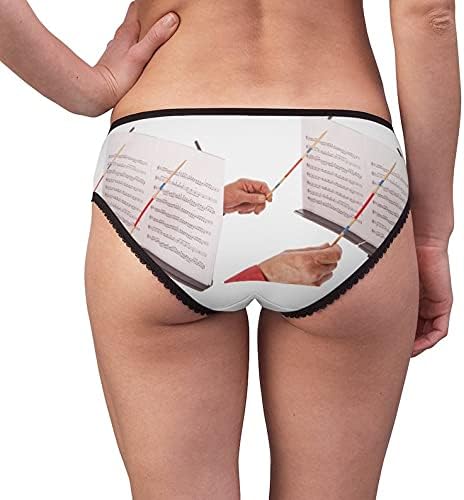 SpreadPassion Music Director Panties, Music Director Underwear, Briefs, Cotton Briefs, Funny Underwear, Panties For Women