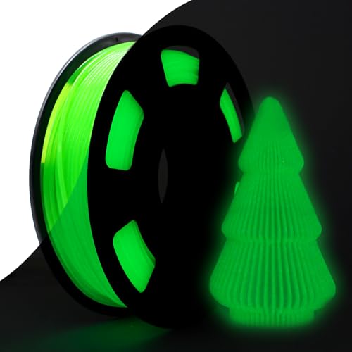 Image of 3D Printer Filament PLA Glow in The Dark Filament PLA 1.75mm 250g, 0.25kg Small Spool 3D Printing Luminous Filament 1.75mm Dimensional Accuracy + /- 0.02 mm, Fit Most FDM 3D Printers