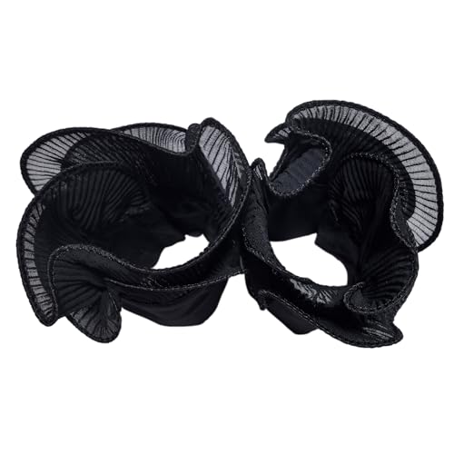 Image of Chiffon Wrist Cuffs for Women Ladies Teens, Detachable Hand Sleeves for Sweater Blouse Coat Jacket Dress