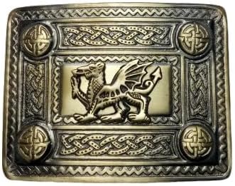 Scottish Kilt Belt Buckle Thistle Antique Finish, Highland Kilts Buckle for Men -Stag Head, Masonic and various designs.
