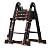 Ladders,Anti-Roll Telesladder A-Type 27 Ft Aluminum Extension Folding Telescoping Non-Slip Steps Portable Multi-Purpose Stepladder/27Ft