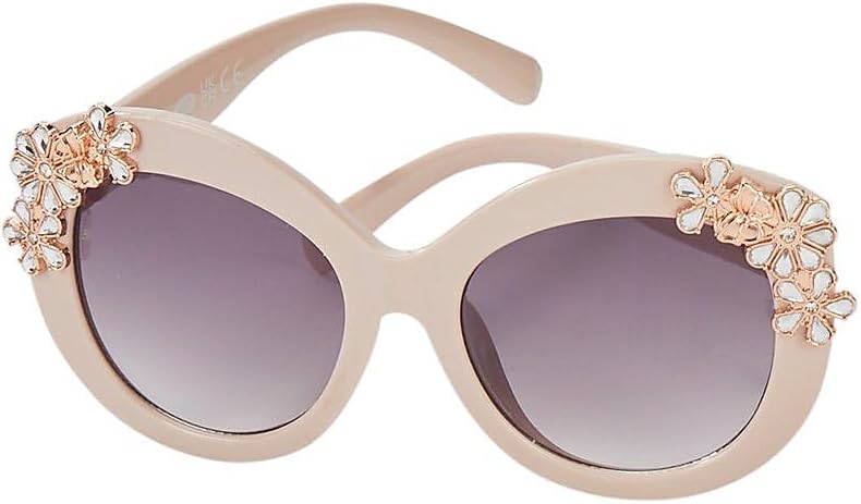 Betsey Johnson Womens Rhinestone Flower Bold Sunglasses One Size Blush pink