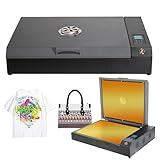 【CHAUFFAGE UNIFORME】Le four A3 DTF est équipé de deux plaques chauffantes puissantes et performantes, assurant un chauffage plus rapide et plus uniforme pour des résultats optimaux. Il garantit un séchage et un durcissement complets, sans zones mortes, pour une fusion parfaite.