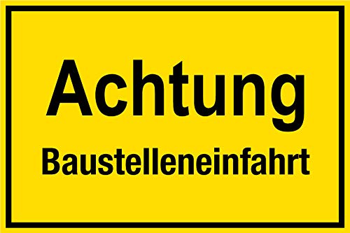 Baustellenschild 'Schutt Abladen Verboten' – Kunststoff 30x45 Cm, UV-beständig Für Innen & Außen