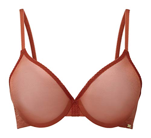 Image of Gossard Glossies Sheer Underwire Bra - Barely-There Moulded Plunge, Invisible Under Clothing