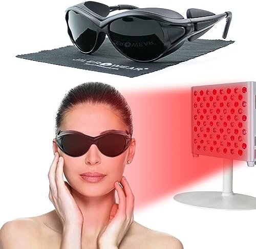 Professional Red Light Therapy Glasses for LED and Infrared Eye Protection