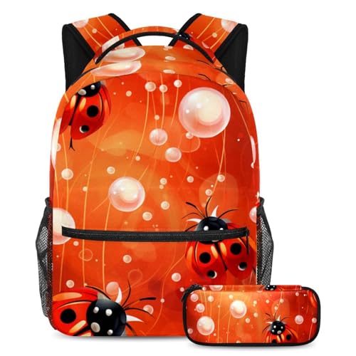 Sac à dos 26 motif floral rouge stylé et ergonomique pour étudiant branché