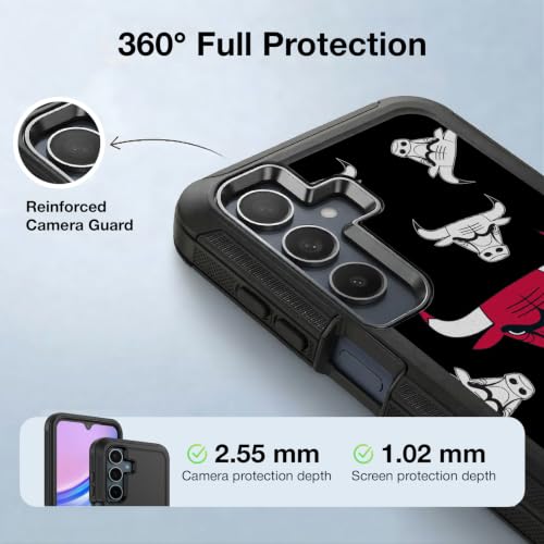 Coque Chicago Bulls Samsung Galaxy A15 robuste contre les chocs - 4