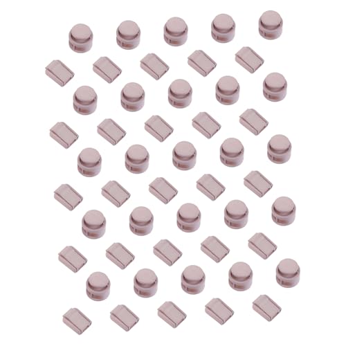 WOFASHPURET Spring Buckle Tail Clip Set 50pcs Plastic Sports Drawstring Locks for Shoes Bags