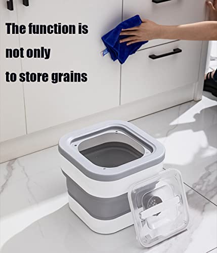Aggfucls Dog Food Storage Container, Collapsible 11 To 25 Lb Pet Food Container, Food Containers For Dog， Cat Flour Sugar Plastic Leakproof Sealable Large Cereal Containers Storage Bpa Free #TOP7