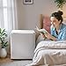 Tehanld 1.7 Cu.Ft Small Fridge for Bedroom Office, Small Refrigerator with Freezer, Auto Defrost, Low Noise, Energy Saving, Compact Refrigerator for Bedroom, Office, Dorm, White