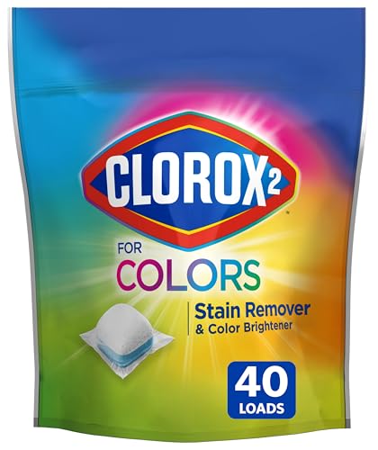 Clorox 2 Laundry Stain Remover and Color Booster Pack, 40 Count