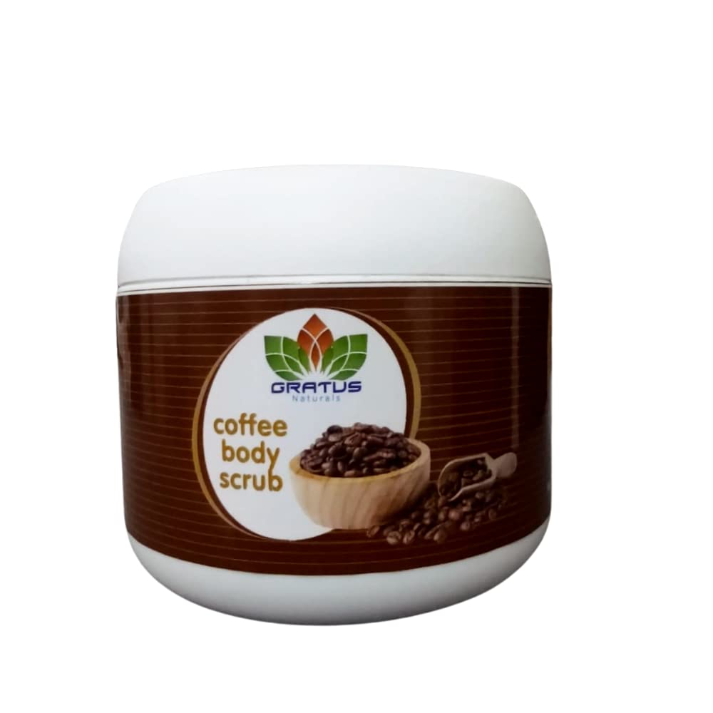 Gratus Naturals Coffee Body Scrub - Moisturizing and Exfoliating Body, Face, Hand, Foot Scrub - Great Gifts for Women & Men