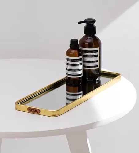 Bandeja Espelhada Decorativa para Perfume Banheiro joias decorativo para cômoda, organizador de joia