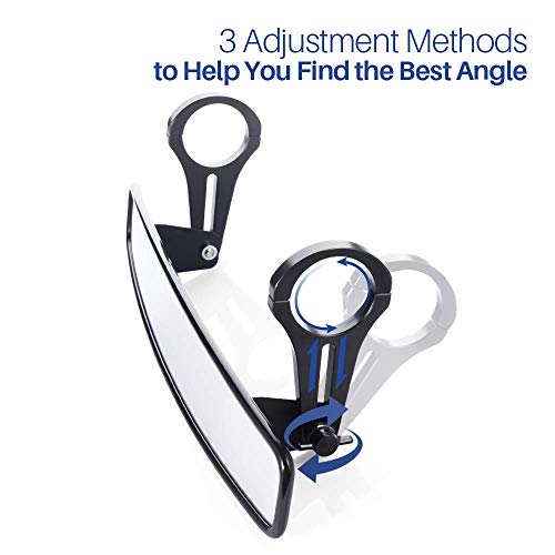 15" Wide Rear View Race Mirror Convex Mirror With 1.75" Clamp For Utv Compatible With Polaris Rzr800 1000 Xp900 1000 S #TOP2