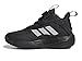 adidas Own The Game 3.0 Basketball Sneaker, Black/White/Black, 12 US Unisex Little Kid