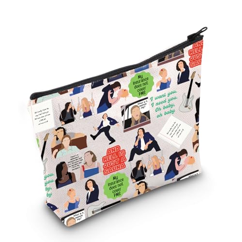MEIKIUP Romantic Comedy Movie Inspired Makeup Bag Romantic Comedy Movie Lovers Gift Fandom Gift (10 Bag)