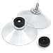 Produktbild schildEVO Saugnäpfe Ø 50 mm | M4 Gewinde  Länge 10 mm | V2A Edelstahl | Rändelmutter | DHL-Versand | HOCHWERTIG - Made in Germany (Schwarze Rändelschrauben, 10)