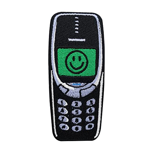 Finally Home Patch zum Aufbügeln & Aufnähen - Retro Handy | Vintage Patches, Old School Flicken, Aufbügler, Aufnäher