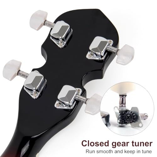 Kmise MI2953-FBA 5 String Resonator Banjo,Professional Sapele Back Full Size Banjos Starter Kit thumb #4