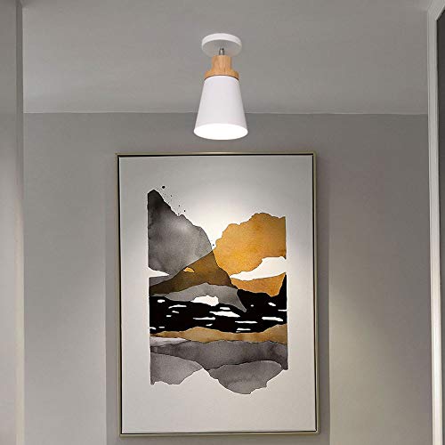Lámpara de techo de madera para mesa de comedor de diseño minimalista 4