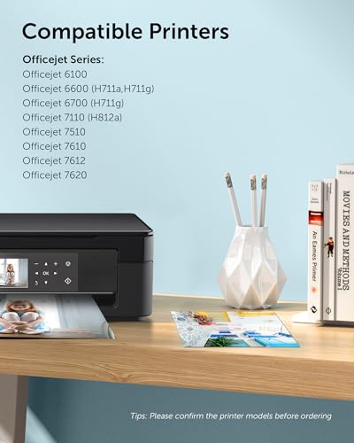 932XL 933XL Compatible Ink Cartridge Combo Pack Replacement for HP 932 933 Work for HP OfficeJet 6100 6600 6700 7110 7510 7612 7610 Printers, 4 Packs (Black, Cyan, Magenta, Yellow) - Image 4