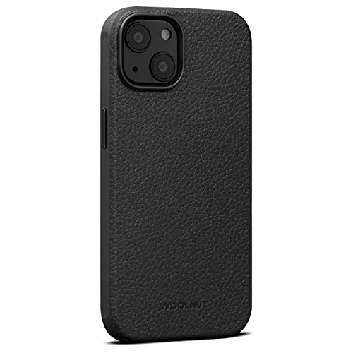 Woolnut Leder Hülle Case für iPhone 14 - Schwarz