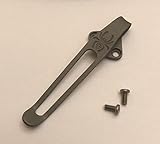 Titanium Deep Carry Pocket Clip for Spyderco Native 5 FRN Lightweight C41PBK5 C41SBK5 C41PPN5 C41PDBL5