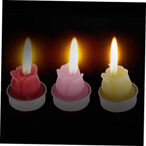 Uonlytech Candles Decor 12Pcs Para Cuartos Plants Decor Tealight Candle Decorate Tealight Candle Decor Plant Candles Decorative Candles Tea Light Flower Tealight Botanical #TOP6