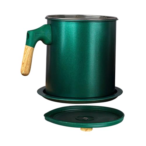 PHENOFICE Pot De De Inoxidable Filtro De Capacidad Para Filtración y Almacenamiento De Cocina Diseño y Antideslizante