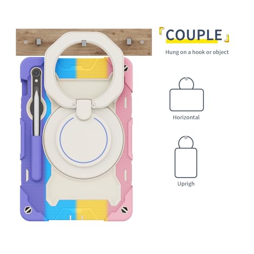 Funda Samsung Tab S10 FE que evita roturas de pantalla con soporte anticaídas y correa 2025 6