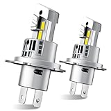 【800倍明るさUP】SEALIGHT 高輝度H4 LEDヘッドライト 30000LM・6500K・50W・4つの冷却機能・20000RPM静音ファン 32連7535 CSP Hi/Lo切替 キャンセラー内蔵 DC9V-16V 車検対応 1:1サイズ 無極性＆ポン付け 四重放熱 60000時間長寿命 瞬間起動 ノイズ防止 IP67防水 車/バイク 2個入り 2年保証 S1pro-H4