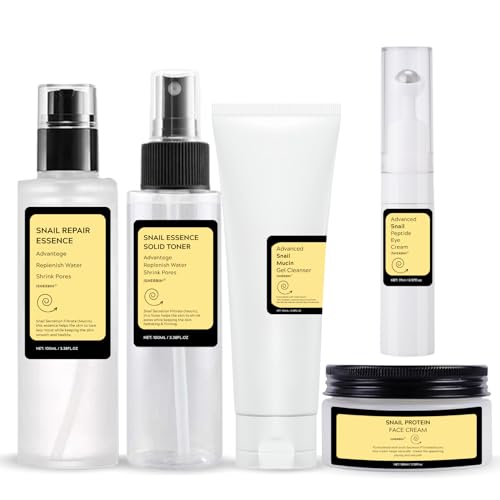 All About Snail Mucin Kit - Snail Korean Skincare 5-Pack, Snail S...