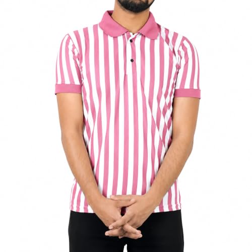 Image of Men's Vertical Striped Polo T-Shirt