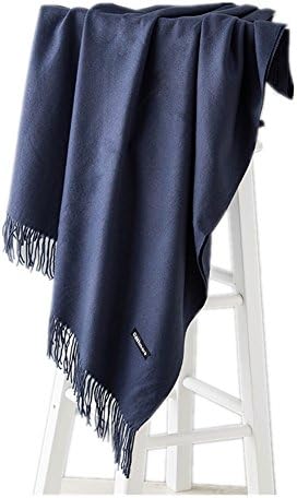 Fashion Unisex Warm Super Soft Solid Pashmina Wrap Shawl Scarves for Women Men Ladies Lovers Wool Cashmere Fringed Long Winter Autumn Scarf Gifts