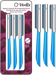 Women Facial Razor For Hair Removal - Dermaplaning Tool Peach Fuzz Trimmer Womens Hair Remover Eyebrow Razors Women's Exfoliating Razors For Sensitive Skin Essential Sideburns Remover Fine Travel
