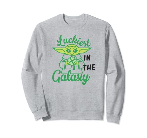 Sweatshirt Star Wars Mandalorian Grogu vert vêtement de Saint-Patrick pour fan