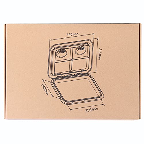 image for smartmarine White Marine Deck Access Hatch 17.3“×12.4