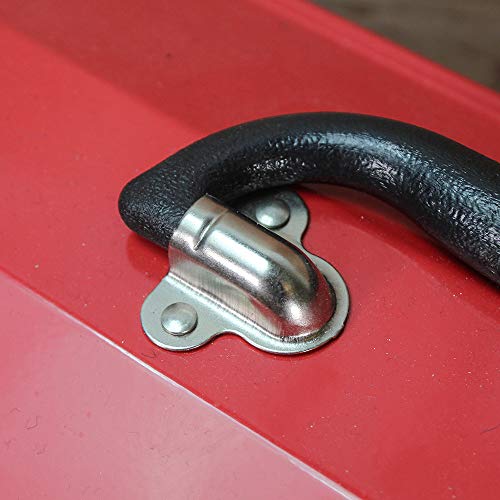 Faithfull FAITBB19 Caja de Herramientas de Granero de Metal + Bandeja de Mano de 48 cm, Rosso, 48.3 cm - Imagen 6