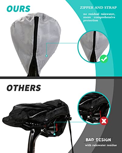 Image of New Bicycle Seat Cushion Waterproof UV Protection Unisex for Gym Bike Mountain Bike Road Bike with Protective Lock Durable Rain Dustproof Cover