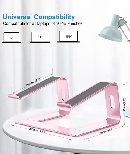Boyata-M5-Laptop-Stand-Aluminum-Ergonomic-Laptop-Riser-Computer-Stand-for-Desk-Detachable-Laptop-Holder-Compatible-for-All-10-159-MacBook-Air-Pro-Samsung-Acer-HP-Dell-Laptops-Pink