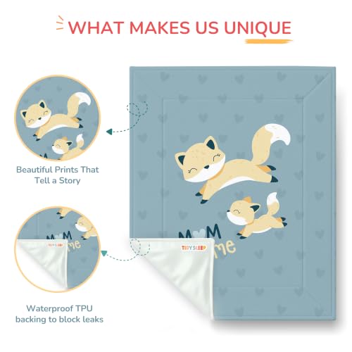Image of Tidy Sleep Baby Changing Mat - Waterproof, Foldable, Padded Diaper Changing Sheets for Newborns & Infants - Mom&Me (65 cm x 45 cm)