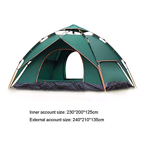 Tienda de campaña portátil impermeable para 3-4 personas miniatura 2